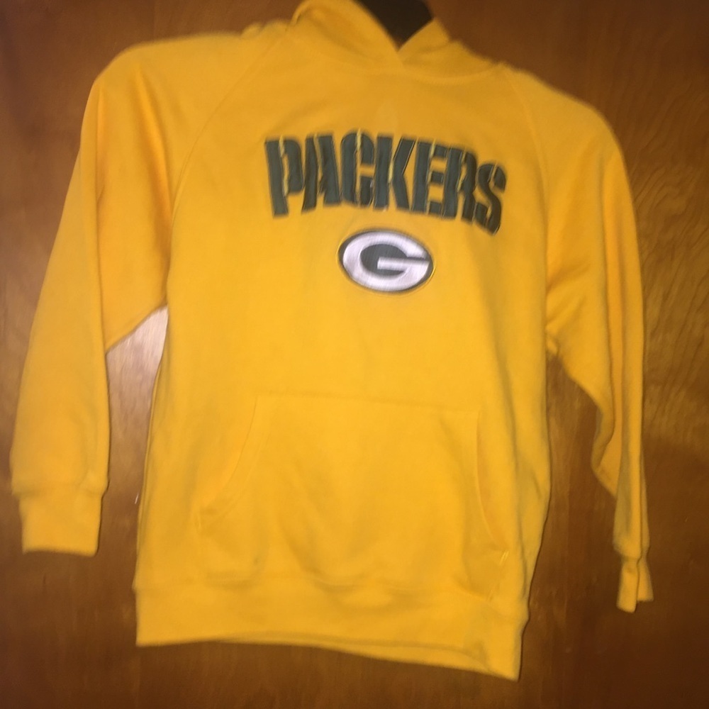 Kids nfl Green Bay packers hoody hoodie youth 8 S